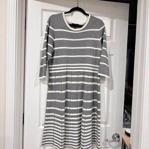 Lane Bryant Striped Sweater Dress 14/16